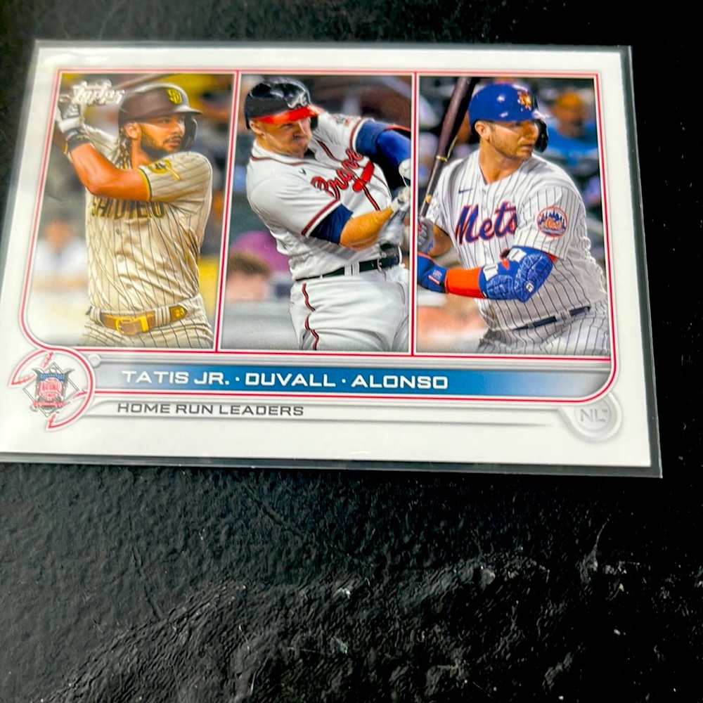 Baseball card national league leaders